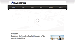Desktop Screenshot of clarkroofing.com