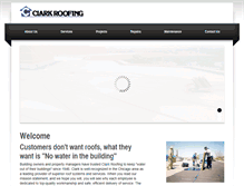 Tablet Screenshot of clarkroofing.com